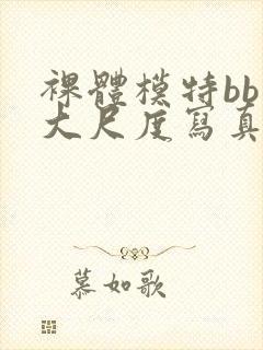 裸体模特bb酱大尺度写真封面