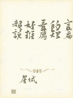 超好看的言情小说推荐短篇