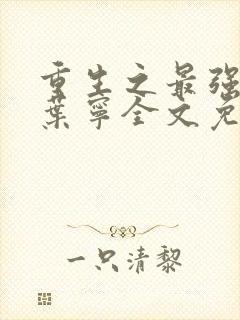 重生之最强大师叶宁全文免费阅读