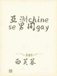 亚洲chinese男同gay