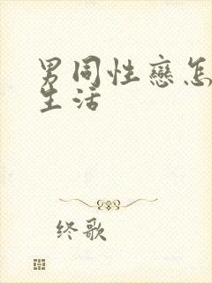 男同性恋怎样性生活