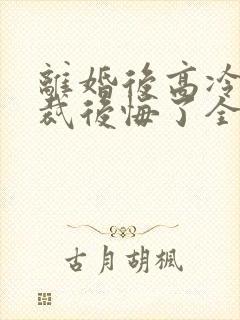 离婚后高冷女总裁后悔了全本