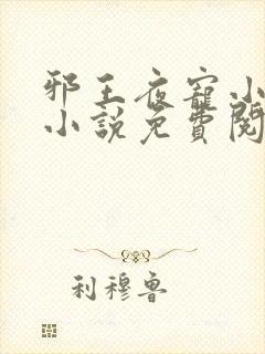 邪王夜宠小毒妃小说免费阅读全文