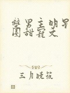 双男主明星娱乐圈甜宠文