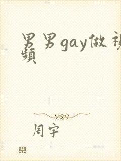 男男gay做视频