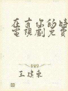 在有你的时光里电视剧免费观看