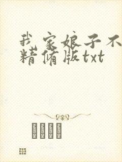 我家娘子不对劲精修版txt