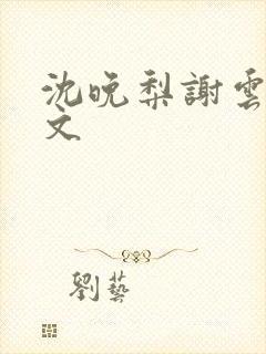 沈晚梨谢云迟全文