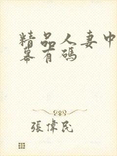 精品人妻中文字幕有码