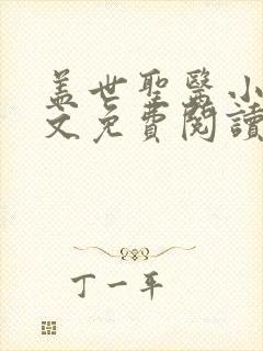 盖世圣医小说全文免费阅读封面