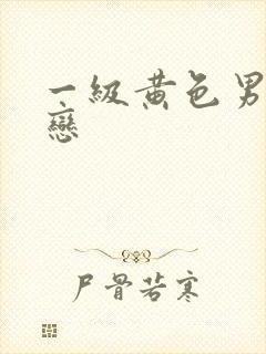 一级黄色男同性恋