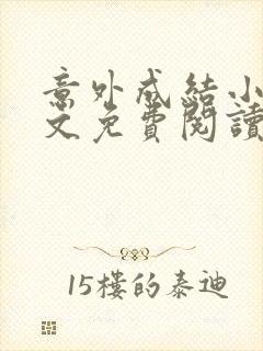 意外成结小说全文免费阅读笔趣番外