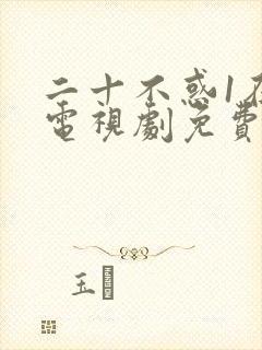 二十不惑1在线电视剧免费观看完整版