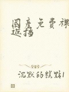 国产免费裸体无遮挡