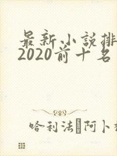 最新小说排行榜2020前十名封面