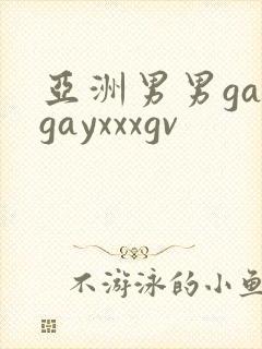 亚洲男男gaygayxxxgv封面