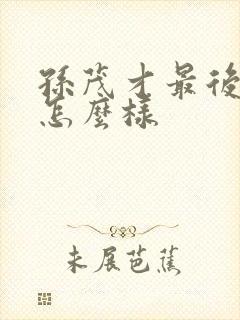 孙茂才最后结局怎么样