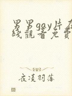 男男gay片在线观看免费封面