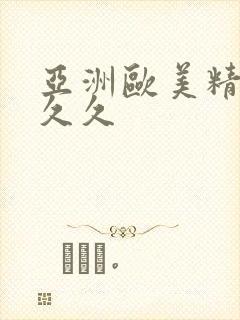 亚洲欧美精品久久久封面