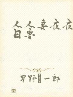 人人妻夜夜爽日日鲁封面