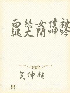 白丝女仆被c双腿大开呻吟