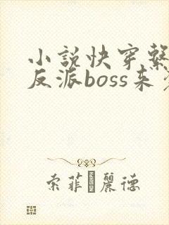 小说快穿系统之反派boss来袭全文