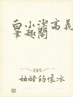 白小洁高义小说笔趣阁
