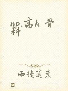 np.高h 骨科封面