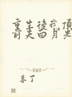 重生后我顶替了前夫白月光完结版