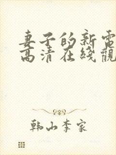 妻子的新电视剧高清在线观看全集