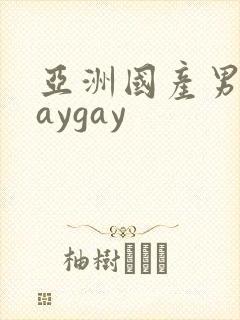 亚洲国产男同gaygay封面