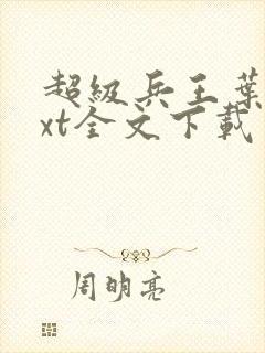 超级兵王叶谦txt全文下载封面