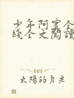 少年阿宾全文在线全文阅读