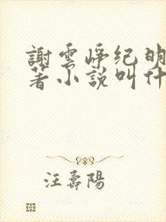 谢云峥纪明珠原著小说叫什么