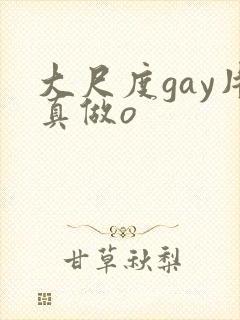 大尺度gay片真做o