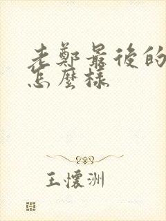 老郑最后的结局怎么样封面