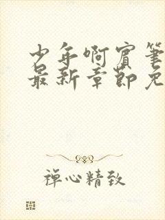 少年啊宾笔趣阁最新章节免费阅读