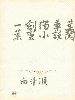 一剑独尊叶玄,叶灵小说阅读封面