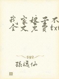 我家娘子不对劲全文免费txt下载