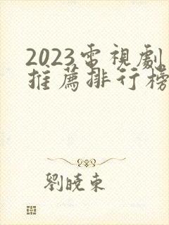 2023电视剧推荐排行榜前十名