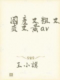 国产又粗又猛又爽又黄av封面