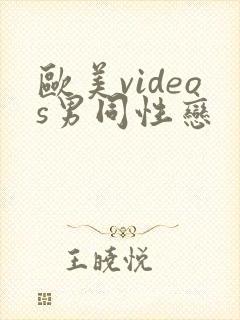 欧美videos男同性恋