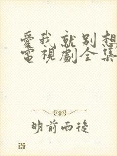 爱我就别想太多电视剧全集观看完整版