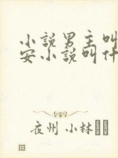 小说男主叫顾长安小说叫什么名字