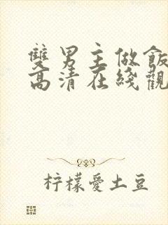 双男主做饭mv高清在线观看