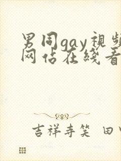 男同gay视频网站在线看
