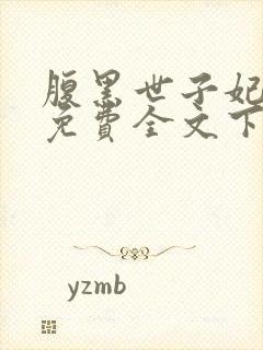 腹黑世子妃日常免费全文下载