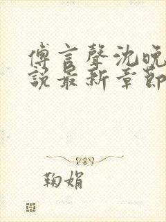 傅言声沈晚柔小说最新章节免费阅读