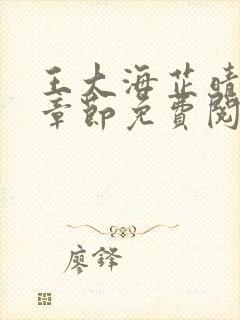 王大海芷晴全部章节免费阅读