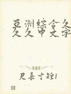 亚洲综合久久久久久中文字幕